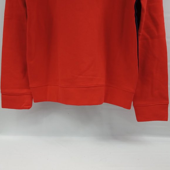 Nautica 1/4 Zip Front Fleece Sweater Sunrise Red Size Medium NWT - Picture 6 of 9